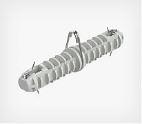 Соединитель пластиковый прямой для профиля AIRTRACK - предназначен для надёжного соединения двух профилей в одну конструкцию